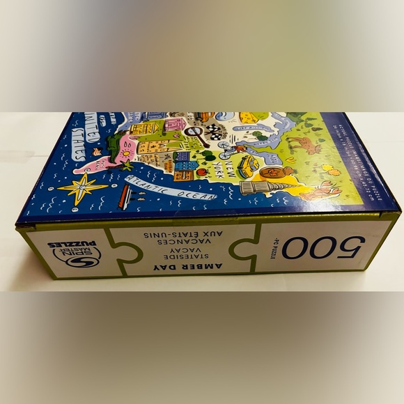 New “Amber Day Stateside Vaca” Map of the US Puzzle 24” x 18” 500 Pieces - Picture 6 of 16